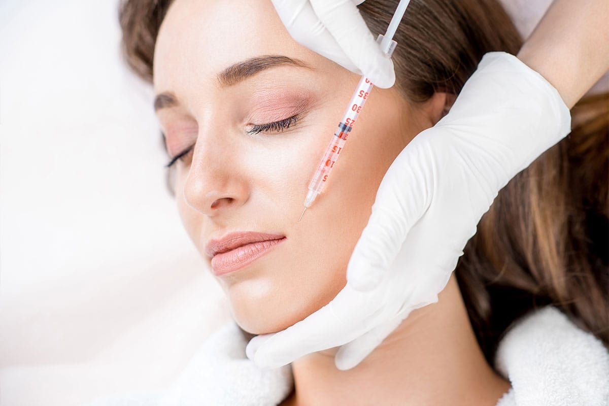 woman receiving dermal fillers in New York City